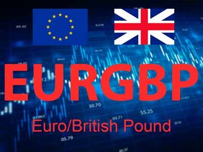EUR/GBP, currency, EUR/GBP падает, из-за усиления \