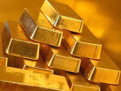 Gold, mineral, Forex. Gold notiert unter dem Widerstand