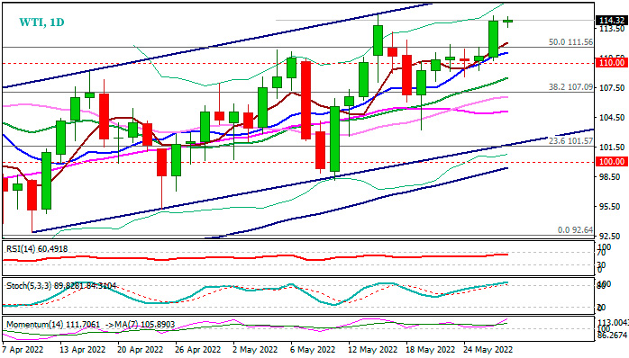 WTI: цены на нефть по-прежнему поддерживаются проблемами предложения