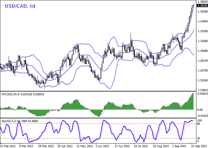 USD/CAD Daily Chart Forex